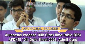 APDHTE 10th Time Table 2023